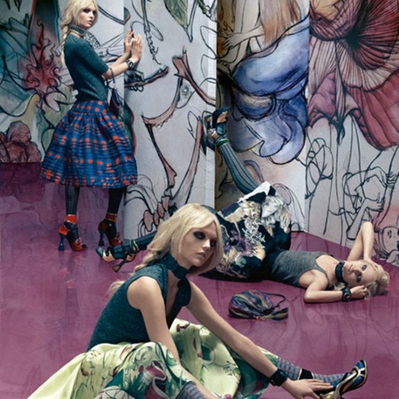 Prada Silk Scarf With James Jean Fairy Print - Picture 7 of 7